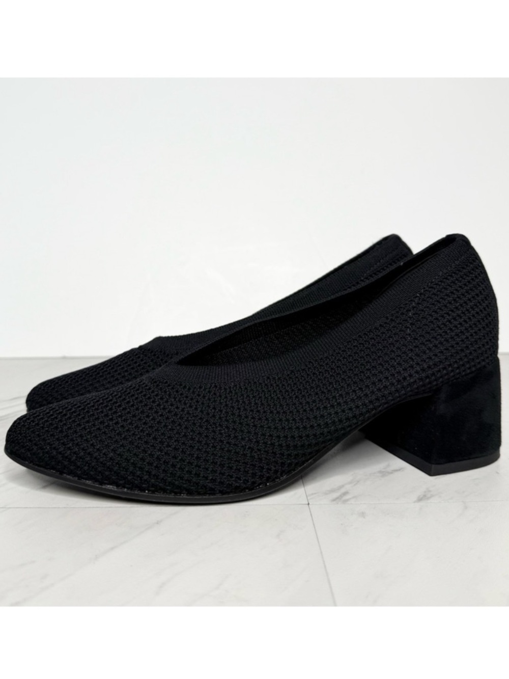 Eileen Fisher Gabby Black Knit Pump 7 1/2
